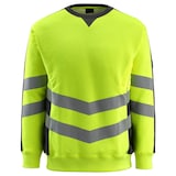 Artikelbild 1 für MASCOT® unisex Warnschutz-Langarmshirt Wigton gelb, schwarz Größe 3XL, 1 St., Artikelnummer 761390