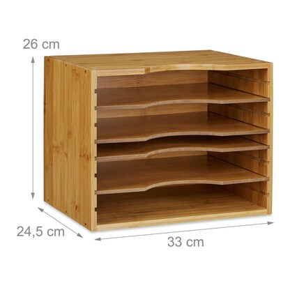 Artikelbild 3 für relaxdays Briefständer braun, Artikelnummer 392714