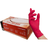 Artikelbild 1 für NITRAS MEDICAL unisex Einmalhandschuhe RED WAVE rot Größe M, 100 St., Artikelnummer 684874