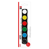 Artikelbild 1 für Marabu Basic Acrylfarben farbsortiert, 6 St., Artikelnummer 399438