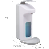 Artikelbild 1 für relaxdays Desinfektionsspender 10029930_0 weiß Kunststoff 1,0 l, 1 St., Artikelnummer 375762