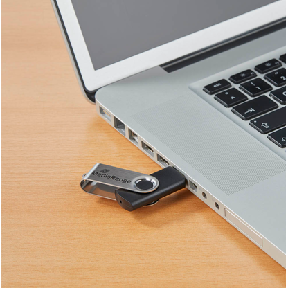 Artikelbild 3 für AKTION: MediaRange USB-Stick MR912 schwarz, silber 64 GB, 1 St., Artikelnummer 308831