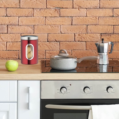 Artikelbild 3 für relaxdays Vorratsdose 17,0 cm hoch rot 1,4 l, 1 St., Artikelnummer 473003