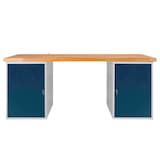 Artikelbild 1 für ADB Werkbank lichtgrau, anthrazitgrau 200,0 x 75,0 x 85,0 cm, Artikelnummer 204838