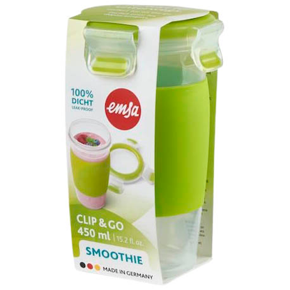 Artikelbild 2 für emsa Smoothie-Becher CLIP & GO transparent/grün, 1 St., Artikelnummer 477186