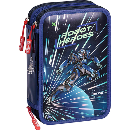 Artikelbild 2 für BRUNNEN Federmäppchen befüllt ROBOT HEROES Motiv 33-teilig, 13,5 x 19,0 cm, Artikelnummer 689889