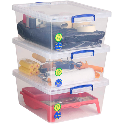 Artikelbild 5 für Really Useful Box Aufbewahrungsboxen 3x 17,5 l transparent 38,3 x 46,0 x 19,5 cm, 3 St., Artikelnummer 751956