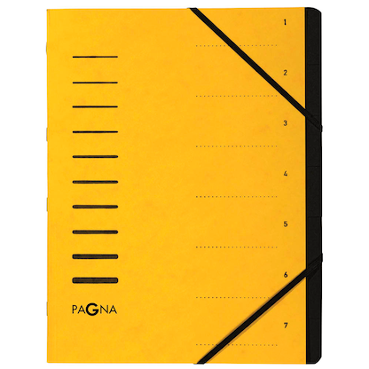 Artikelbild für PAGNA Ordnungsmappe 7 Fächer gelb, 1 St., Artikelnummer 370536
