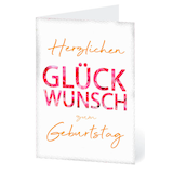 Artikelbild 1 für LUMA Geburtstagskarte Schrift LUBI42 Schrift DIN B6, 1 St., Artikelnummer 141469