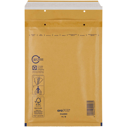 Artikelbild 2 für aroFOL® CLASSIC Luftpolstertaschen 4/D braun für DIN A5, 100 St., Artikelnummer 488734