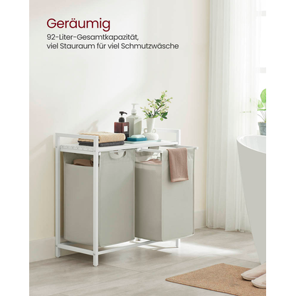 Artikelbild 5 für VASAGLE Wäschesortierer weiß, 1 St., Artikelnummer 438709