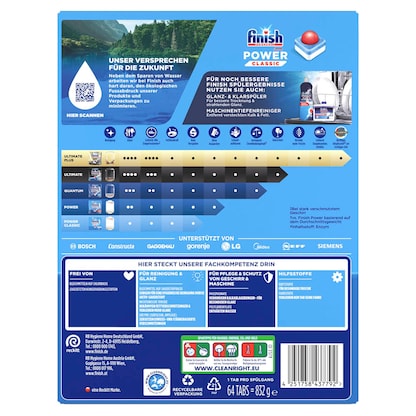 Artikelbild 3 für finish POWERBALL POWER CLASSIC ALL IN 1 Spülmaschinentabs 64 St., Artikelnummer 539959