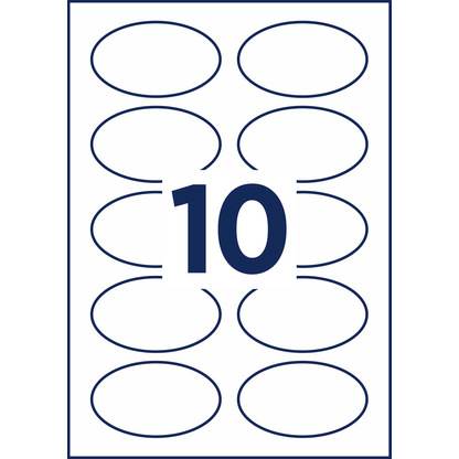 Artikelbild 3 für AVERY Zweckform Namensetiketten L4882-20 weiß 85,0 x 50,0 mm, 20 Blatt, Artikelnummer 256004