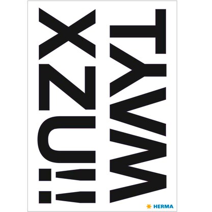 Artikelbild 3 für HERMA Klebebuchstaben 4188 Buchstaben O-Z, schwarz 33,0 x 33,0 mm, 10x 22 Etiketten, Artikelnummer 928408