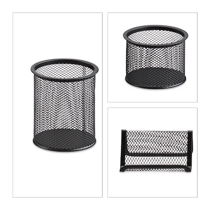 Artikelbild 5 für relaxdays Schreibtischset schwarz, Artikelnummer 762817