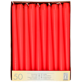 Artikelbild 1 für STARPAK Kerzen rot, 50 St., Artikelnummer 607606