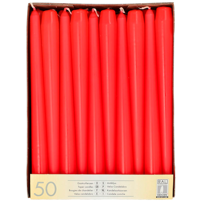 Artikelbild für STARPAK Kerzen rot, 50 St., Artikelnummer 607606