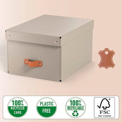 Artikelbild 5 für LEITZ Puro Aufbewahrungsboxen 17,0 l beige 27,0 x 37,0 x 20,0 cm, 2 St., Artikelnummer 669719