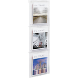 Artikelbild 1 für helit Wandprospekthalter the placativ transparent DIN A4 3 Fächern 28,4 x 5,4 x 97,8 cm, 1 St., Artikelnummer 576809