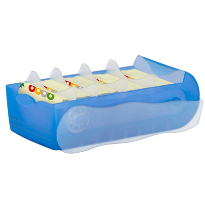 Artikelbild 2 für HAN Croco Karteikasten DIN A7 für 900 Karteikarten blau mit Deckel, Artikelnummer 687459