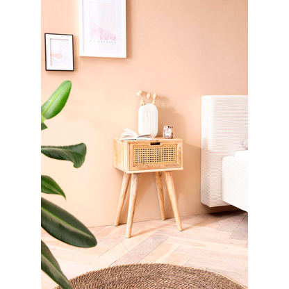 Artikelbild 3 für WOHNLING Nachttisch rechteckig Massivholz braun 40,0 x 30,0 x 60,0 cm, 1 St., Artikelnummer 314809