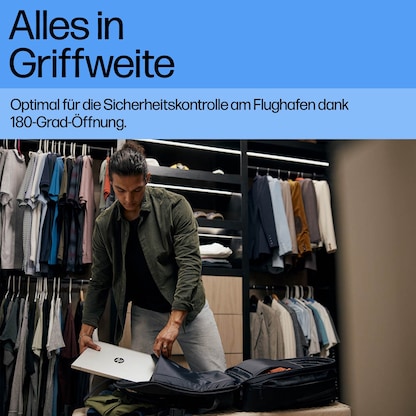 Artikelbild 8 für HP Laptop-Rucksack Travel Plus Kunstfaser blau bis 43,2 cm (17 Zoll), Artikelnummer 506267