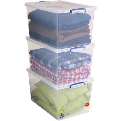 Artikelbild 5 für Really Useful Box Aufbewahrungsboxen 3x 83,0 l transparent 44,0 x 69,5 x 36,8 cm, 3 St., Artikelnummer 751986