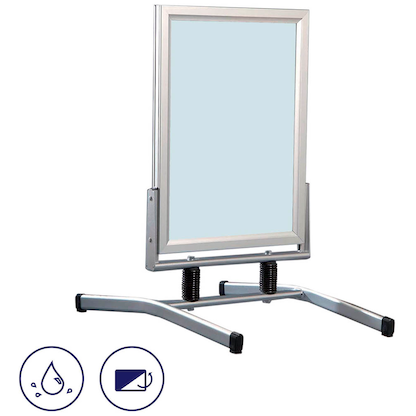 Artikelbild 5 für FRANKEN Kundenstopper Outdoor Plus silber DIN A1 2 Fächer 73,0 x 105,0 x 115,0 cm, 1 St., Artikelnummer 570414