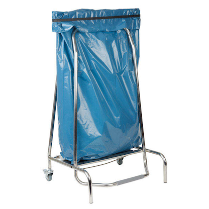 Artikelbild 2 für APS Tret-Müllsackständer silber, 1 St., Artikelnummer 195259