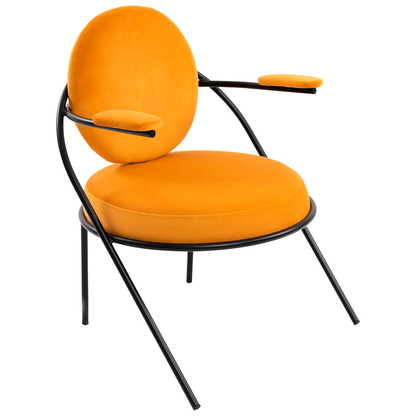 Artikelbild 2 für meet powered by PAPERFLOW Sessel SATURNE safran schwarz Stoff 70,0 x 73,0 x 88,0 cm, 2 St., Artikelnummer 230852