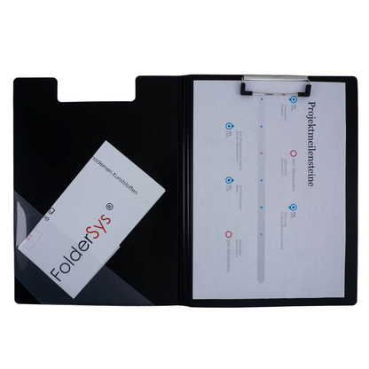 Artikelbild 5 für FolderSys Klemmbrettmappe 80003-30 DIN A4 schwarz Kunststoff, 1 St., Artikelnummer 812560