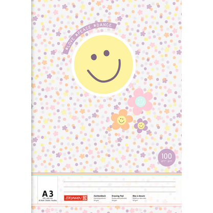 Artikelbild 2 für BRUNNEN Malblock Happy Hippie DIN A3 100 g/qm, 20 Blatt, 1 St., Artikelnummer 689929