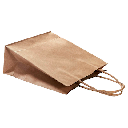 Artikelbild 2 für folia Papier-Tragetaschen M braun 18,0 x 21,0 cm, 20 St., Artikelnummer 595898