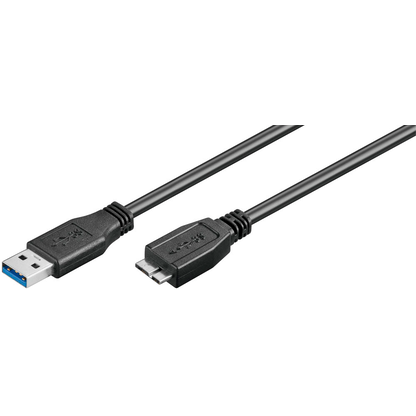 Artikelbild 2 für goobay USB 3.0 A/Micro USB 3.0 B Kabel 3,0 m schwarz, 1 St., Artikelnummer 564690