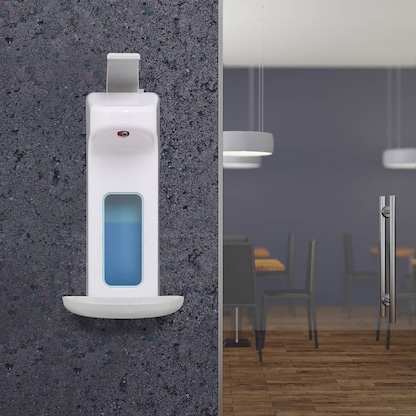 Artikelbild 3 für relaxdays Desinfektionsspender 10029930_0 weiß Kunststoff 1,0 l, 1 St., Artikelnummer 375762