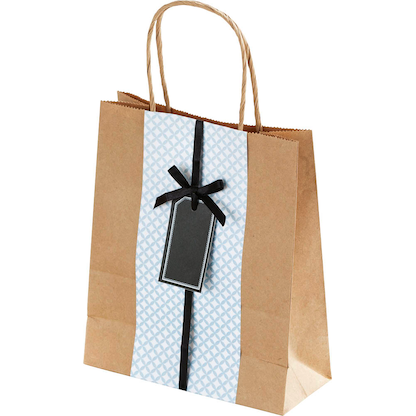 Artikelbild 3 für folia Papier-Tragetaschen M braun 18,0 x 21,0 cm, 20 St., Artikelnummer 595898