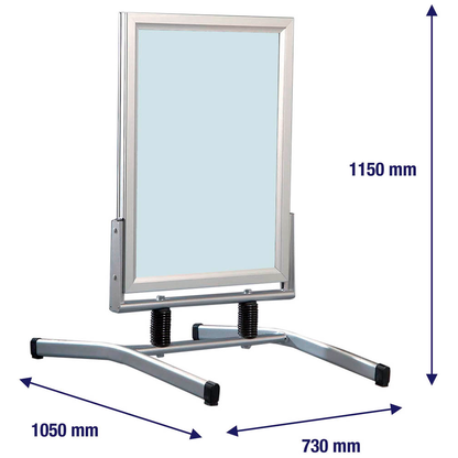 Artikelbild 6 für FRANKEN Kundenstopper Outdoor Plus silber DIN A1 2 Fächer 73,0 x 105,0 x 115,0 cm, 1 St., Artikelnummer 570414