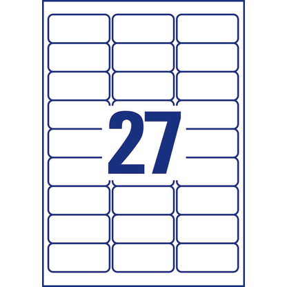 Artikelbild 4 für AVERY Zweckform Sicherheitsetiketten L6114-20 weiß 63,5 x 29,6 mm, 20 Blatt, Artikelnummer 843223