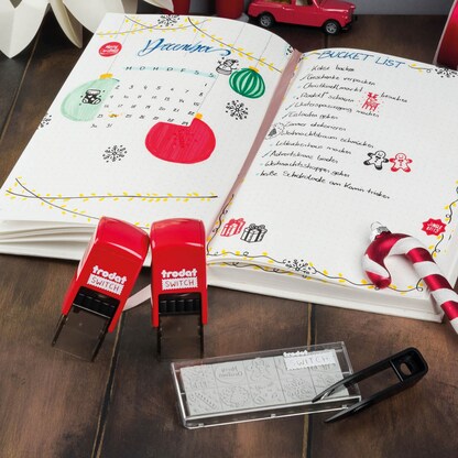 Artikelbild 6 für trodat switch Motivstempel Weihnachten 2 x 2 cm, 1 St., Artikelnummer 587697