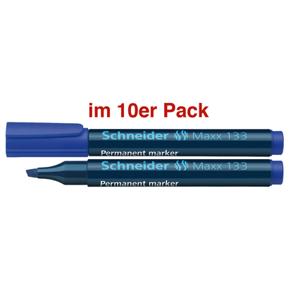 Artikelbild für Schneider Maxx 133 Permanentmarker blau 1,0 - 4,0 mm, 10 St., Artikelnummer 779546