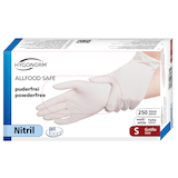Artikelbild 1 für HYGOSTAR unisex Einmalhandschuhe ALLFOOD SAFE weiß Größe S, 250 St., Artikelnummer 291207