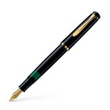 Artikelbild 1 für Pelikan Classic M200 Kolbenfüller schwarz/gold B (breit), 1 St., Artikelnummer 410922