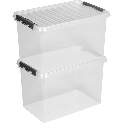 Artikelbild 3 für sunware Q-line Aufbewahrungsbox 72,0 l transparent 60,0 x 40,0 x 42,0 cm, 1 St., Artikelnummer 310716