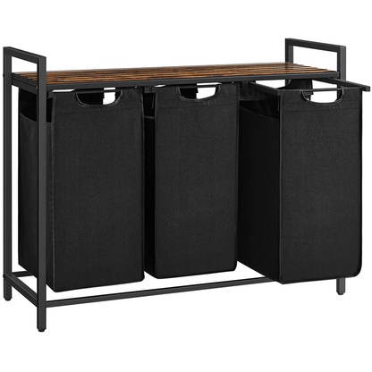 Artikelbild für VASAGLE Wäschesortierer braun, schwarz, 1 St., Artikelnummer 438618