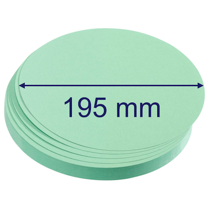Artikelbild 2 für FRANKEN Moderationskarten grün Ø 19,5 cm, 500 Blatt, Artikelnummer 538468