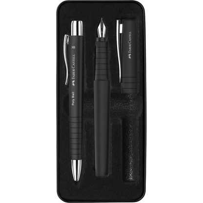 Artikelbild für FABER-CASTELL Schreibset Poly Ball Pen schwarz, Artikelnummer 443558