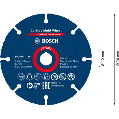 Artikelbild 3 für BOSCH Trennscheibe EXPERT Carbide Multiwheel, 1 St., Artikelnummer 795833