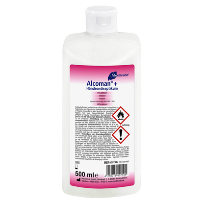 Artikelbild für Meditrade® Alcoman® + Händedesinfektionsmittel 500 ml, Artikelnummer 564553