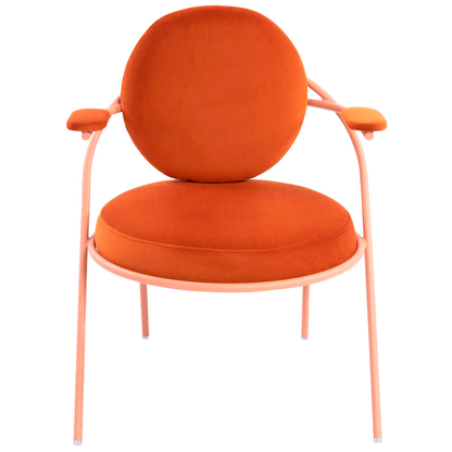 Artikelbild 3 für meet powered by PAPERFLOW Sessel SATURNE rost rosa Stoff 70,0 x 73,0 x 88,0 cm, 2 St., Artikelnummer 231049