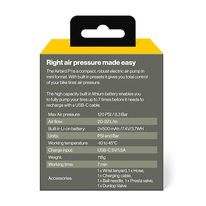 Artikelbild 12 für Aqiila® Akku-Luftpumpe Airbird P1, Artikelnummer 723526